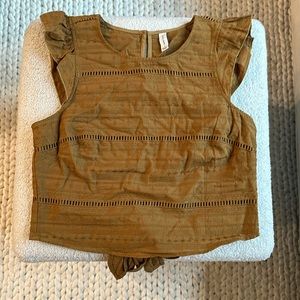 Gentle Fawn Open Back Bow Top Size S